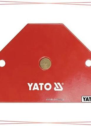Магнитная струбцина для сварки yato 11,5 кг 64x95x14 мм временное соединение металла sku_yt-0866