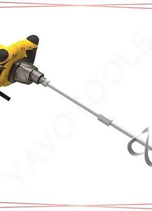 Миксер stanley fatmax 1600 вт 2 скорости с венчиком m14 140 мм для смешивания растворов и красок sku_fme190-qs