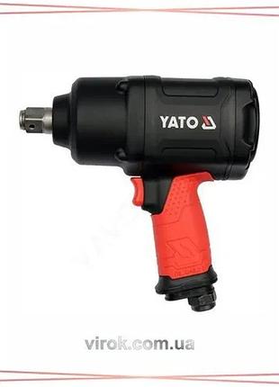 Гайковерт пневматический yato квадрат 3/4" момент 1630 nm 5500 об/мин для автосервиса и ремонта автомо sku_yt-09571