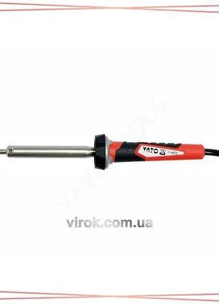Паяльник мережевий yato 60 вт макс температура 500°c для електроніки та пайки мідних проводів sku_yt-8272