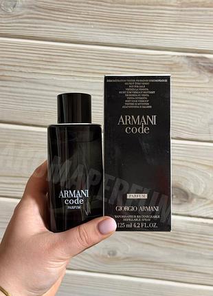 Мужской тестер giorgio armani code parfum 125ml армани код парфюма
