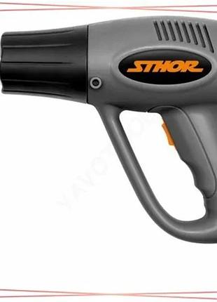 Фен сетевой sthor 230 в 2000 вт 2 режима температуры 350 550 °c для удаления краски и пайки sku_79320