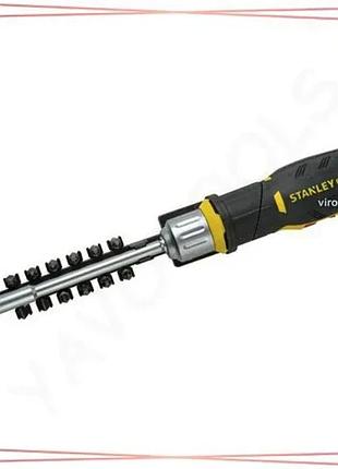 Реверсивная отвертка stanley fatmax с трещоткой и 12 сменными битами для ремонта и сборки мебели sku_fmht0-62691