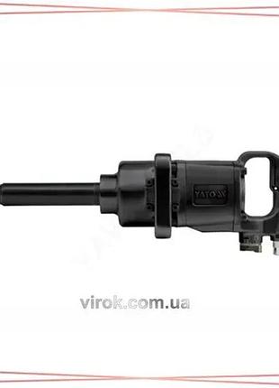 Пневматический ударный гайковерт yato yt-0960 квадрат 1" крутящий момент 2600 нм для автосервисов и ма sku_yt-0960