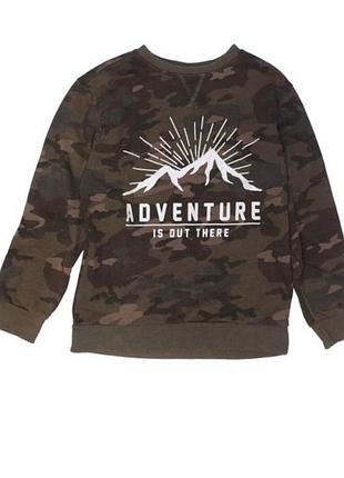 Світшот на флисе #crazy 8 sweatshirt: green tops -
 размер-хл-14роков