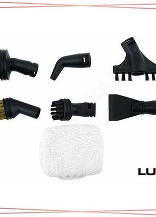 Насадки для паровых швабр lund 7 шт для уборки и чистки полов универсальные насадки sku_67224