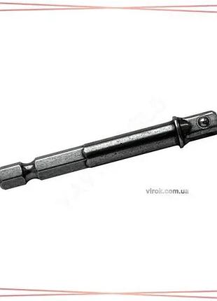 Тримач-адаптер торцевих головок ush hex 1/4" квадрат 1/4" l=50мм для ключів та гайок адаптер для інстр sku_u0013050n