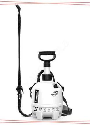 Опрыскиватель ранцевый marolex industry alka 5l 0,4mpa штанга 65-111см шланг 170см для дезинфекции sku_s111.153