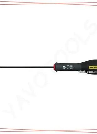 Плоская викрутка stanley fatmax sl4 х 125 мм шлицевая отвертка для работы с крепежом инструмент sku_0-65-481