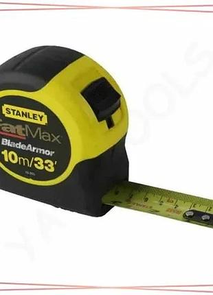 Рулетка 10 м х 32 мм fatmax blade armor stanley измерительная лента для стройки и ремонта sku_0-33-805