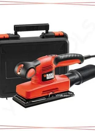 Вібраційна шліфмашина black+decker 240 вт 15000 об/хв стопа 91х189 мм кейс пилозбірник для шліфування sku_ka320eka-qs