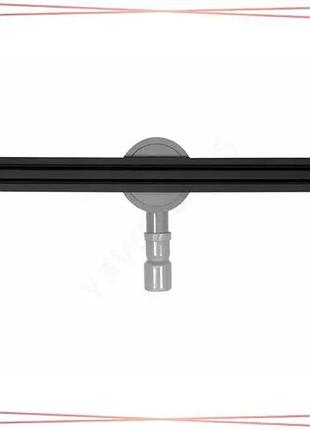 Линейный трап fala slim black из нержавеющей стали 70х3х7 см сифон 56 мм для душевой кабины и ванной sku_71637