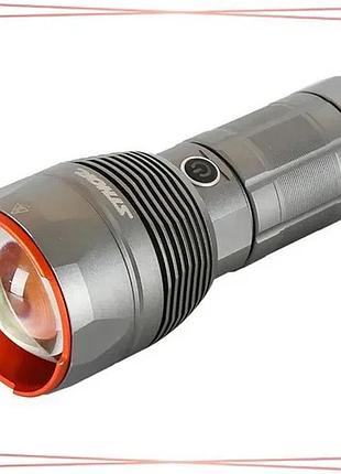 Ліхтар ручний діодний sthor 88558 акумуляторний li-ion 11,1в 210вт 14000лм 5 режимів для туризму та ос sku_88558