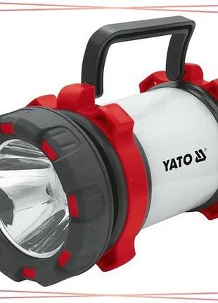 Светодиодный фонарь yato аккумуляторный 3.7в 3000мач 6 режимов 380/200лм для кемпинга и дома sku_yt-08547