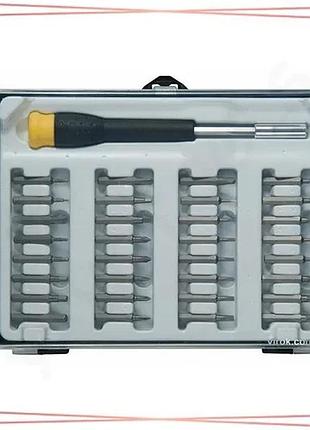 Викрутка-держатель с прецизионными насадками stanley 33 шт в футляре для ремонта и сборки инструмент sku_stht0-62634