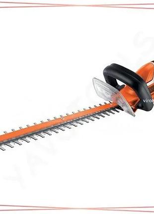Аккумуляторный кусторез black+decker li-ion 18 в 2 ач длина ножей 50 см шаг зубца 18 мм для стрижки ку sku_gtc18502pc-qw