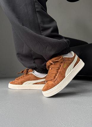 Кроссовки женские puma suede xl haute coffee