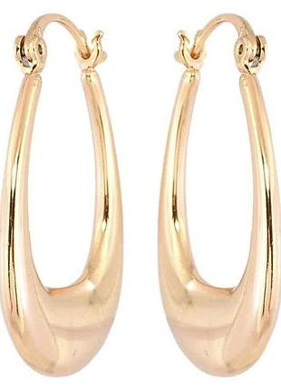 Серьги позолота 18k замок-булавка декоративные» (215669) тм xuping