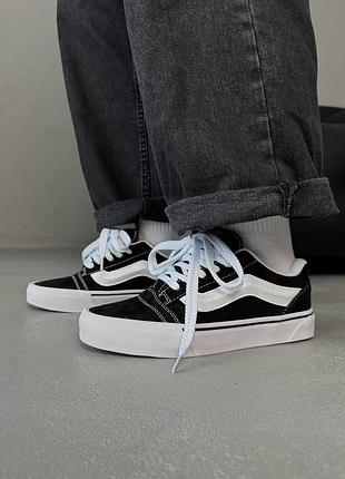 Кеды женские vans knu skool black/white