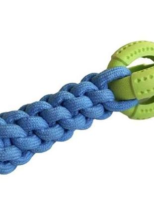Іграшка для собак іграшка кросфіт з мячем (24х10х6см), blue/green agrizzzly 9550 тм animall