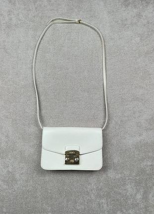 Женская кожаная сумка кросбоди furla metropolis crossbody