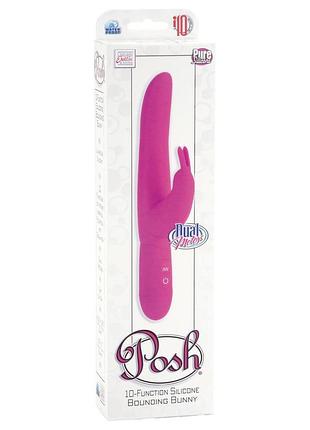 Вибратор calexotics posh bounding bunny, розовый 2