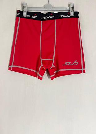 Новые мужские спортивные компрессионные трусы-боксеры sub sports dual xl / красное спортивное белье подшортники