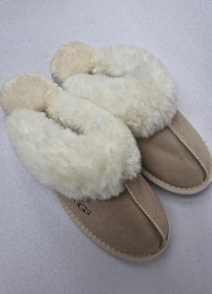 Женские меховые тапочки