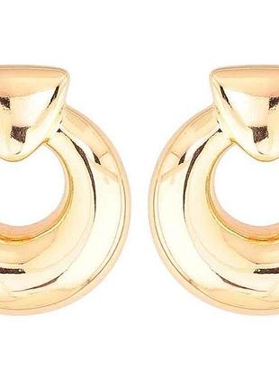 Серьги пусеты позолота 18k «декоративные кольца» 285911 тм xuping
