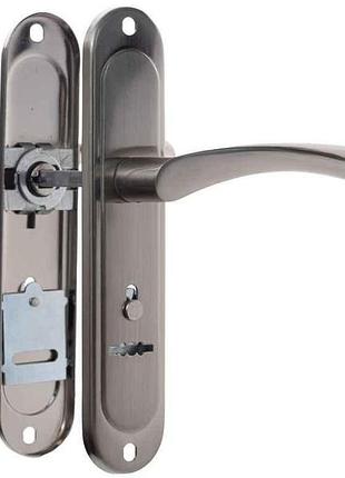 Ручки на планці нікель at- cornu s77(bn) тм astex