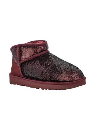 Жіночі укорочені уги ugg з хутром