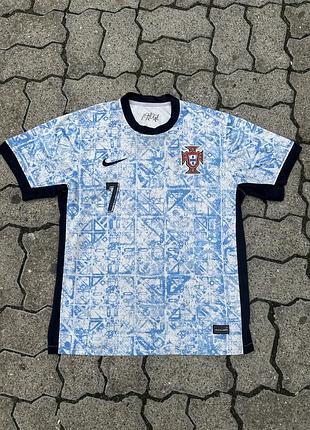 Футбольна футболка збірної португалії (portugal) 2024 away — nike — ronaldo #7 (розмір xl)