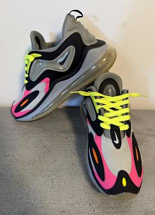 Кросівки nike air max zephyr в яркой футуристичной расцветке photon dust / volt / hyper pink