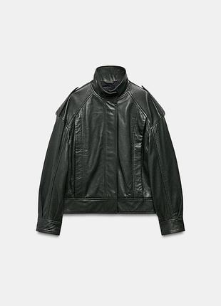 Кожаная куртка лимитированная коллекция zara limited edition