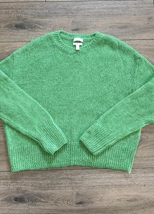 Светр джемпер шерсть альпака h&amp;m premium 8