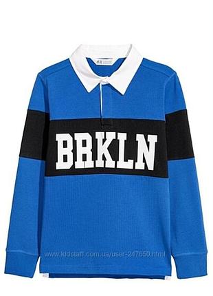 Рубашка поло h&amp;m 14 лет-164/170см 2