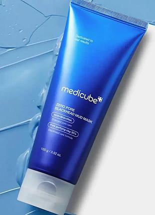 Маска для удаления черных точек и очищения пор medicube zero pore blackhead mud mask, 100 г
