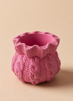Гіпсовий мішечок для свічок — декоративна форма для заливання та handmade