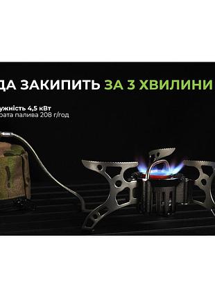 Мультитопливная горелка brs-8 4500 вт для туризма, кемпинга | алюминий, медь 10