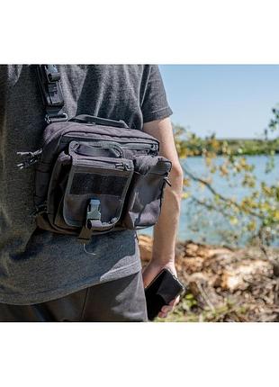 Сумка кросс-боди nextorch tex20t 6.5 л, черная, 1000d cordura, водостойкая, универсальная 5