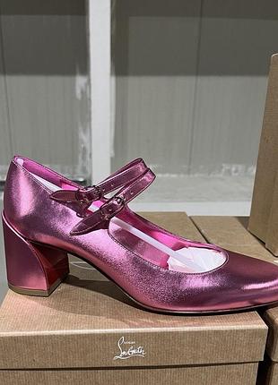 Туфлі christian louboutin рожеві miss jane