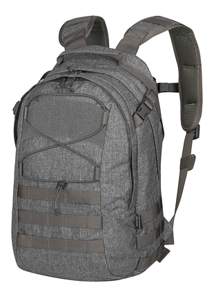 Рюкзак edc helikon-tex 21л, нейлон/полиэстер, серый (melange grey), для военных, городской, тактический