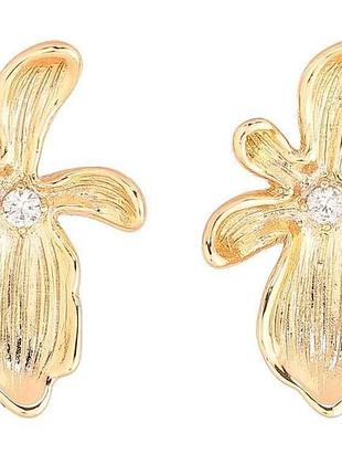 Серьги пусеты позолота 18k «декоративные цветочки» 288625 тм xuping