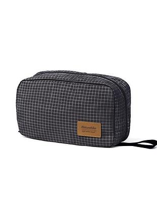 Косметичка naturehike nh20sn010 l чорна: органайзер для подорожей, спортзалу, з водонепроникним відділенням та кишенями