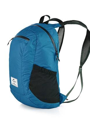 Ультралегкий рюкзак naturehike ultralight 18л (nh17a012-b) голубий, водонепроникний, складаний