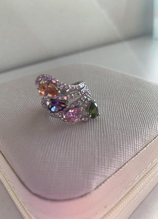Swarovski каблучка , перстень з кристалами