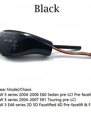 Ручка передач, селектор акпп bmw 5 series e60 e61 e63 e64 led-дисплеем цвет черный 3