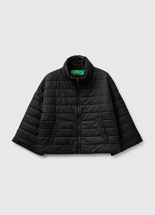 Жіноча синя кльош куртка benetton чорний, m