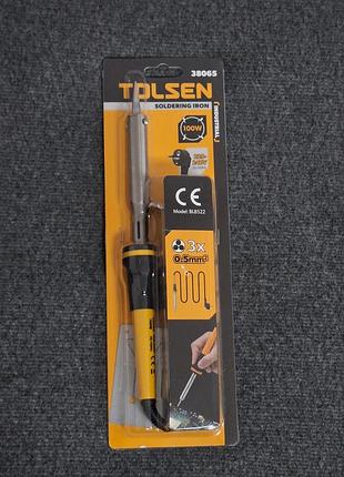Электрический паяльник tollsen industrial (100w)
