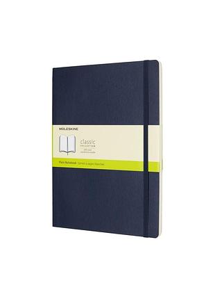Записник moleskine classic великий, нелінований сапфір м’який (qp623b20)